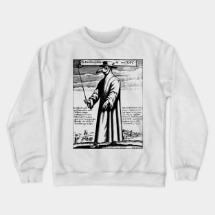 Plague Doctor Medieval Illustration Crewneck Sweatshirt